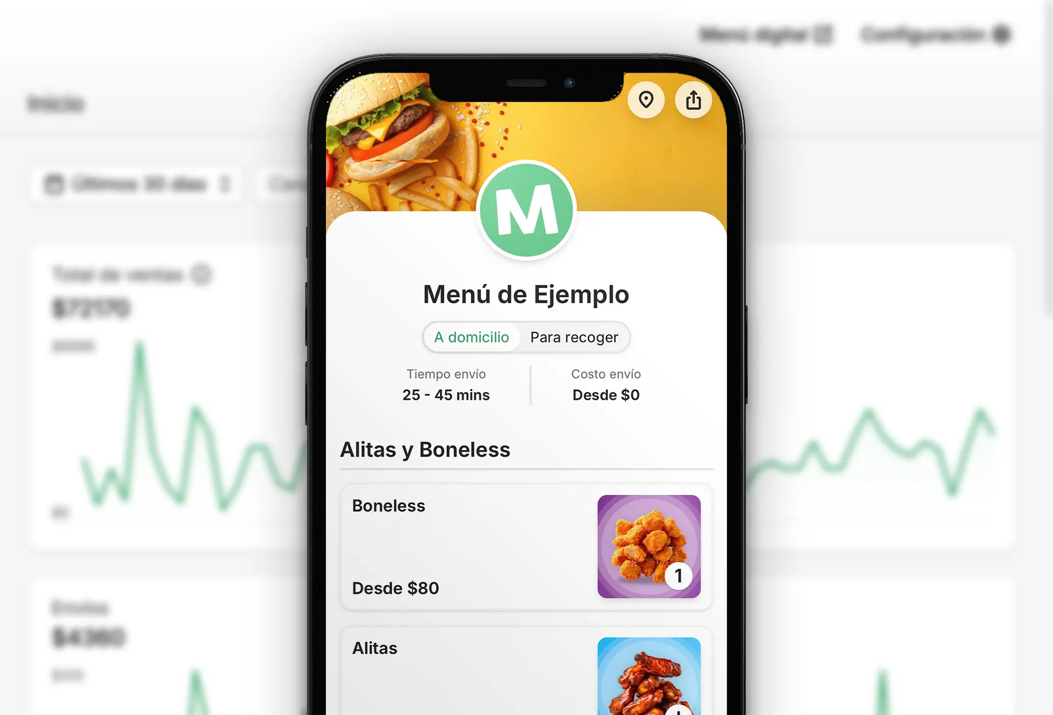 Menú digital interactivo